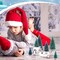 19 Pcs Arctic Animals Figurines Set Includes 9 Polar Animals Figurines 6 Mini Pine Trees 1 Foam Boards 1 Fake Snow Blanket 2 Blue Tissue Paper